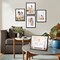 Black 8.5x11 Picture Frame Set of 4, Matted to 6x8 Picture or 8.5 x 11 Inch Certificate Award Document Without Mat, Wall and Tabletop Display